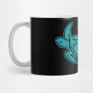 Blue Sea Turtle Mug